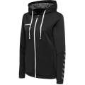 hummel Sport Hoodie hmlAUTHENTIC Poly Zip Hoodie (knitted polyester) black/white Women