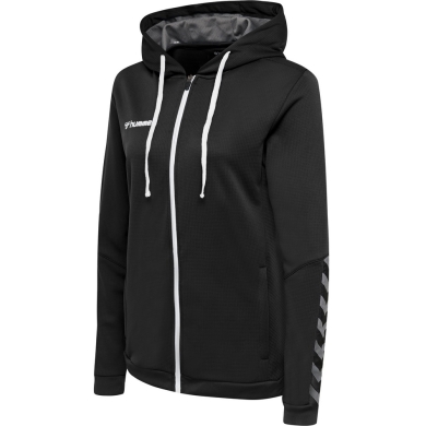 hummel Sport Hoodie hmlAUTHENTIC Poly Zip Hoodie (knitted polyester) black/white Women