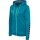 hummel Sport Hoodie hmlAUTHENTIC Poly Zip Hoodie (knitted polyester) teal blue Women