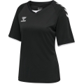 hummel Sport-Shirt hmlCORE Volley Tee (Polyester, Jersey fabric) Short sleeve black Women