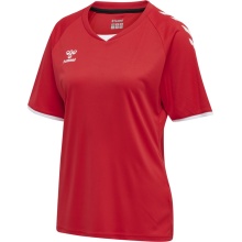 hummel Sport-Shirt hmlCORE Volley Tee (Polyester, Jersey fabric) Short sleeve red Women