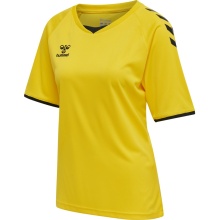 hummel Sport-Shirt hmlCORE Volley Tee (Polyester, Jersey fabric) Short sleeve yellow Women