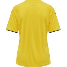 hummel Sport-Shirt hmlCORE Volley Tee (Polyester, Jersey fabric) Short sleeve yellow Women