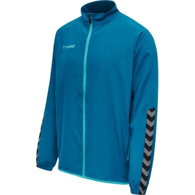 hummel Sport Training Jacket hmlAUTHENTIC Micro Jacket (woven fabric, zip pockets) teal blue Men