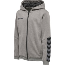 hummel Sport Hoodie hmlAUTHENTIC Poly Zip Hoodie (knitted polyester) grey Kids