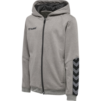 hummel Sport Hoodie hmlAUTHENTIC Poly Zip Hoodie (knitted polyester) grey Kids