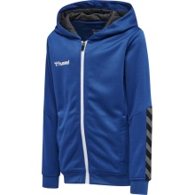 hummel Sport Hoodie hmlAUTHENTIC Poly Zip Hoodie (knitted polyester) dark blue Kids