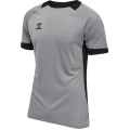 hummel Sport T-shirt hmlLEAD Poly Jersey (Mesh Material) Short Sleeve grey/black Men