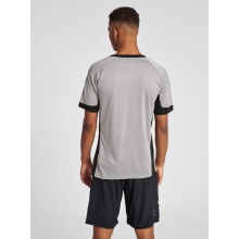 hummel Sport T-shirt hmlLEAD Poly Jersey (Mesh Material) Short Sleeve grey/black Men