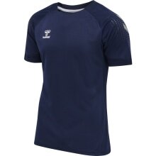 hummel Sport T-shirt hmlLEAD Poly Jersey (Mesh Material) Short Sleeve Navy Men