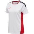 hummel Sport Shirt hmlAUTHENTIC Poly Jersey (lightweight jersey fabric) Short Sleeve white/red Women