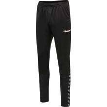 hummel Sports Pants hmlAUTHENTIC Training Pant (Interlock fabric, with zip pockets) Long black/white Men