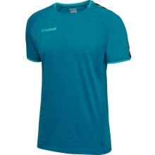 hummel Sport T-shirt hmlAUTHENTIC Training Tee (Cotton-Polyester blend) Short sleeve teal blue Children