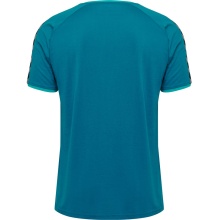 hummel Sport T-shirt hmlAUTHENTIC Training Tee (Cotton-Polyester blend) Short sleeve teal blue Children