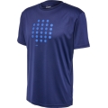 hummel Sport T-shirt hmlCOURT (Interlock jersey fabric) short sleeve navy blue Men