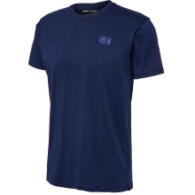 hummel Sport/Leisure T-shirt hmlCOURT Cotton (elastic jersey fabric) short sleeve navy blue Men