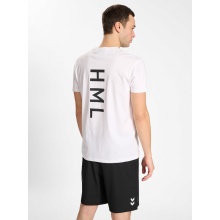 hummel Sport/Leisure T-shirt hmlCOURT Cotton (elastic jersey fabric) short sleeve white Men