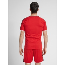 hummel Sport T-shirt hmlAUTHENTIC Training Tee (Cotton-Polyester blend) Short sleeve red Men