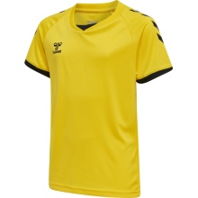 hummel Sport T-shirt hmlCORE Volley Tee (Polyester, Jersey fabric) Short sleeve yellow Children