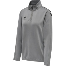 hummel Sport Long Sleeve Shirt hmlCORE XK Half-Zip Sweat (Polyester Sweat Fabric) Grey Women