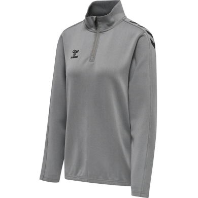 hummel Sport Long Sleeve Shirt hmlCORE XK Half-Zip Sweat (Polyester Sweat Fabric) Grey Women