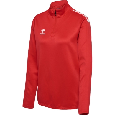 hummel Sport Long Sleeve Shirt hmlCORE XK Half-Zip Sweat (Polyester Sweat Fabric) Red Women