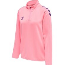 hummel Sport Long Sleeve Shirt hmlCORE XK Half-Zip Sweat (Polyester Sweat Fabric) Pink Women