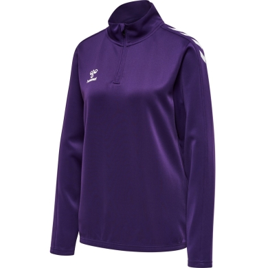 hummel Sport Long Sleeve Shirt hmlCORE XK Half-Zip Sweat (Polyester Sweat Fabric) Purple/White Women