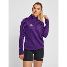 hummel Sport Long Sleeve Shirt hmlCORE XK Half-Zip Sweat (Polyester Sweat Fabric) Purple/White Women