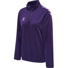 hummel Sport long-sleeved shirt hmlCORE XK Half-Zip Sweat (Polyester sweat fabric) purple Women