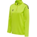 hummel Sport Long Sleeve Shirt hmlCORE XK Half-Zip Sweat (Polyester Sweat Fabric) lime green Women