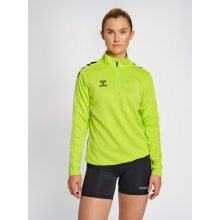 hummel Sport Long Sleeve Shirt hmlCORE XK Half-Zip Sweat (Polyester Sweat Fabric) lime green Women