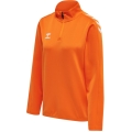 hummel Sport Long-Sleeve Shirt hmlCORE XK Half-Zip Sweat (Polyester Sweat Fabric) Orange Women