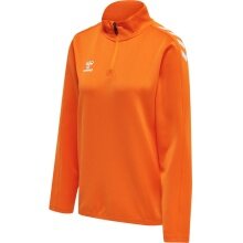 hummel Sport Long-Sleeve Shirt hmlCORE XK Half-Zip Sweat (Polyester Sweat Fabric) Orange Women