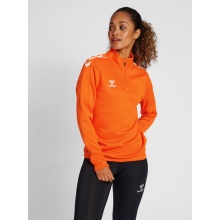 hummel Sport Long-Sleeve Shirt hmlCORE XK Half-Zip Sweat (Polyester Sweat Fabric) Orange Women