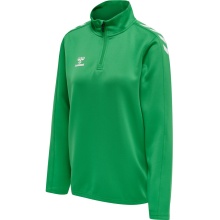 hummel Sport Long Sleeve Shirt hmlCORE XK Half-Zip Sweat (Polyester Sweat Fabric) Green Women