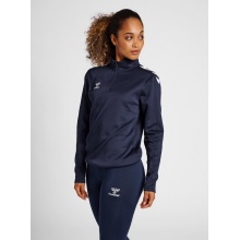 hummel Sport Long Sleeve Shirt hmlCORE XK Half-Zip Sweat (Polyester Sweat Fabric) Navy Blue Women