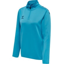 hummel Sport Long Sleeve Shirt hmlCORE XK Half-Zip Sweat (Polyester Sweat Fabric) Blue Women