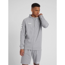 hummel Hooded Jacket Basic hmlGO Cotton Zip Hoodie (Cotton) Grey Men