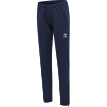 hummel Sports Trousers hmlLEAD Poly Pants (Side Pockets, Stretchy Sweat Fabric) Long Navy Blue Women