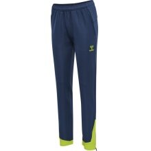 hummel Sports Trousers hmlLEAD Poly Pants (Side Pockets, Stretch Sweat Fabric) Long Denim Blue Women