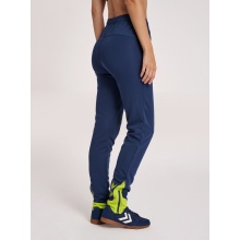 hummel Sports Trousers hmlLEAD Poly Pants (Side Pockets, Stretch Sweat Fabric) Long Denim Blue Women