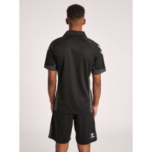 hummel Sport Polo hmlLEAD Functional (Mesh Material) Short Sleeve Black Men