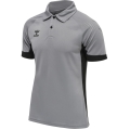 hummel Sport Polo hmlLEAD Functional (Mesh Material) Short Sleeve Grey/Black Men