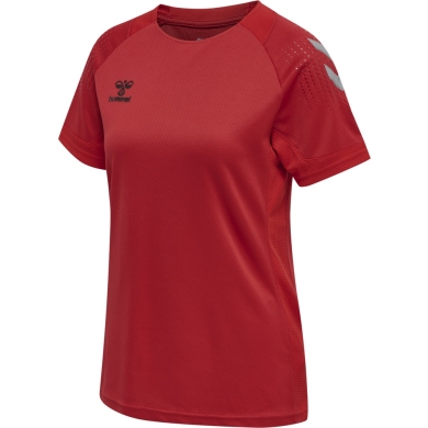 hummel Sport Shirt (Jersey) hmlLEAD Poly Jersey (Mesh Material) Short Sleeve Red Women