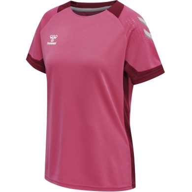 hummel Sport Shirt (Jersey) hmlLEAD Poly Jersey (Mesh Material) Short Sleeve Magenta Women