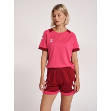 hummel Sport Shirt (Jersey) hmlLEAD Poly Jersey (Mesh Material) Short Sleeve Magenta Women