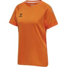 hummel Sport Shirt (Jersey) hmlLEAD Poly Jersey (Mesh Material) Short Sleeve Orange Women