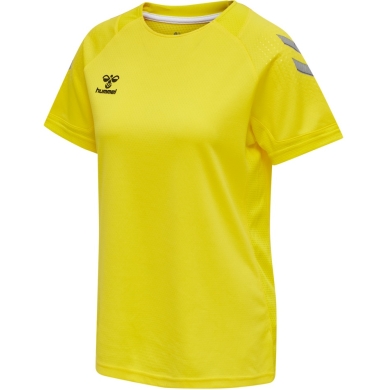 hummel Sport Shirt (Jersey) hmlLEAD Poly Jersey (Mesh Material) Short Sleeve Yellow Women