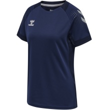 hummel Sport Shirt (Jersey) hmlLEAD Poly Jersey (Mesh Material) Short Sleeve Navy Blue Women